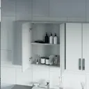 Reeves Nouvel gloss white mirror cabinet 600mm