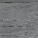 Comet dark grey marble effect gloss wall and floor tile 600mm x 600mm