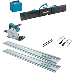 Makita SP6000K6 Plunge Cut Circular Saw and Guide Rail Accessory 6 Piece Set - 240v
