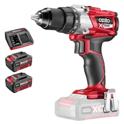 Ozito PXBDS 18v Cordless Brushless Drill Driver - 2 x 4ah Li-ion, Charger, No Case