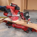 Ozito PXCMSS 18v Cordless Compound Mitre Saw 210mm - 2 x 2ah Li-ion, Charger, No Case