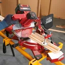 Ozito PXCMSS 18v Cordless Compound Mitre Saw 210mm - 2 x 2ah Li-ion, Charger, No Case