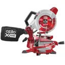 Ozito PXCMSS 18v Cordless Compound Mitre Saw 210mm - 2 x 4ah Li-ion, Charger, No Case