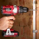 Ozito PXBHS 18v Cordless Brushless Combi Drill - 2 x 4ah Li-ion, Charger, No Case