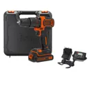 Black and Decker BCD700S 18v Cordless Combi Drill - 1 x 2ah Li-ion, Charger, Case