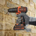 Black and Decker BCD700S 18v Cordless Combi Drill - 1 x 2ah Li-ion, Charger, Case