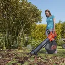 Black and Decker BCBLV36 36v Cordless Garden Vacuum and Leaf Blower - 2 x 2ah Li-ion, Charger