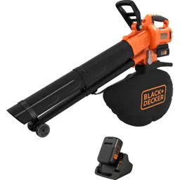 Black and Decker BCBLV36 36v Cordless Garden Vacuum and Leaf Blower - 2 x 2ah Li-ion, Charger