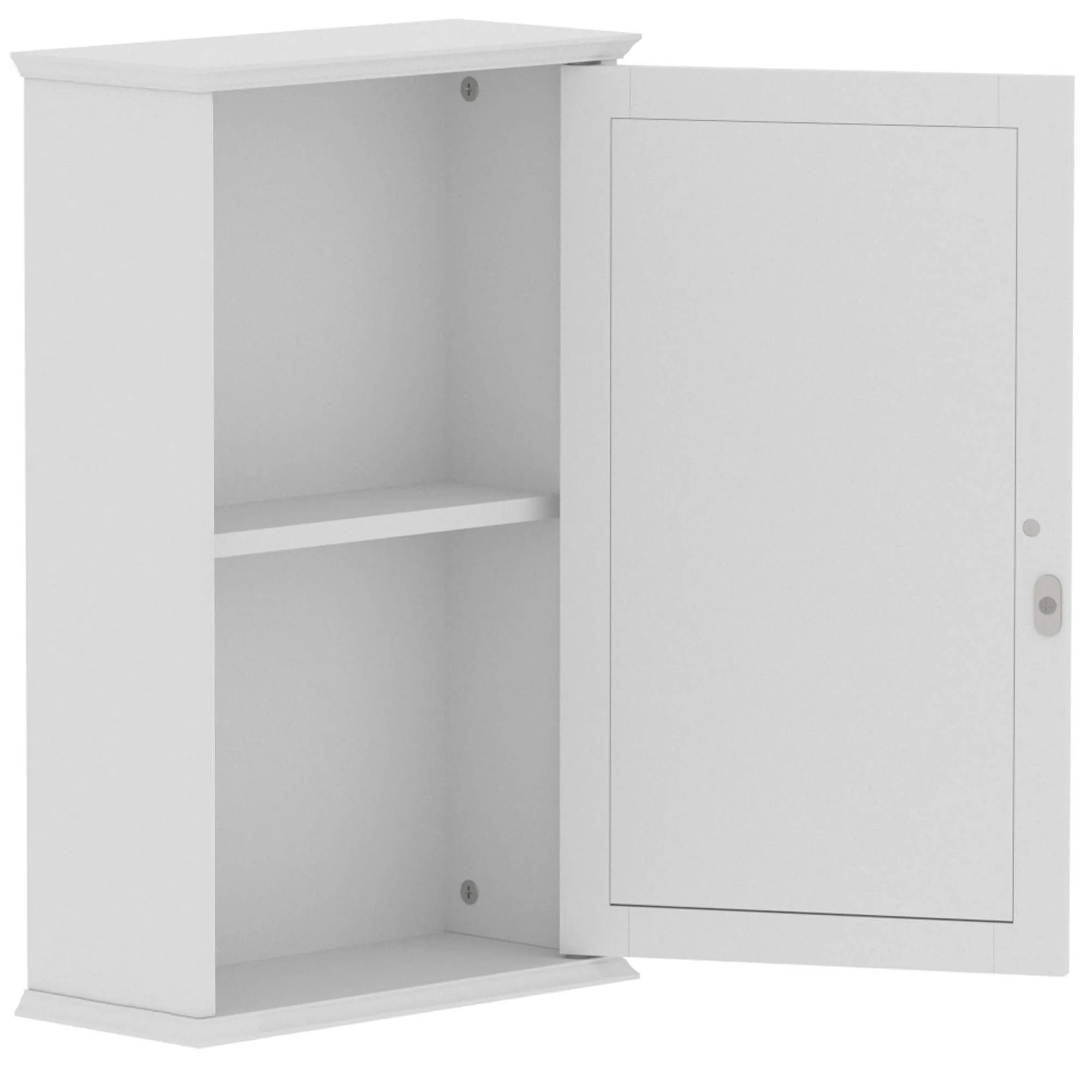 Lassic Rebecca Jones Matt White Single Mirrored Wall Cabinet (W)340mm (H)530mm