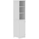 Lassic Rebecca Jones Matt White Tall Wall-mounted Non-mirrored Bathroom Cabinet (W)400mm (H)1700mm