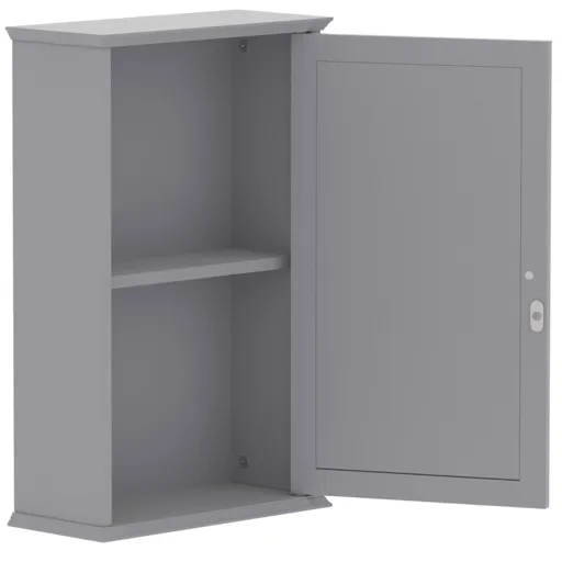 Lassic Rebecca Jones Matt Grey Single Mirrored Wall Cabinet (W)340mm (H)530mm