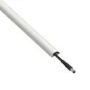 D-Line White 20mm Half-round Trunking length, (L)1m, Pack of 4