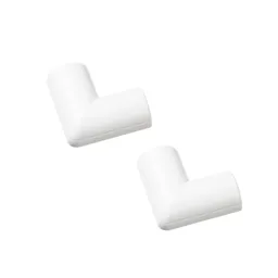D-Line White 20mm Flat 90° Trunking angle, Pack of 2