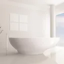 BC Designs Gio Freestanding Bath White 1645 x 935mm - BAB062