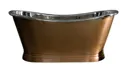 BC Designs Boat Freestanding Bath Antique Copper and Nickel 1700 x 725mm - BAC016