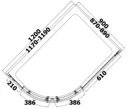 Offset Quadrant Shower Enclosure 1200x900mm - 6mm Glass & Anti Slip Easy Plumb Tray (Left Entry)
