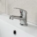Essentials Bathroom Suite with Single End Bath, Taps, Shower, Screen & Essence Vanity Unit - 1700mm