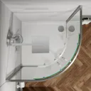 Royan Bathroom Suite with Luxura Quadrant Enclosure & Aurora Vanity Unit - 900mm
