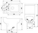 Amelie Bathroom Suite with Luxura Quadrant Enclosure - 900mm