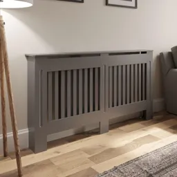 Radiator Cover Large - Grey Vertical Style