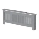 Radiator Cover Adjustable - Grey Vertical Style