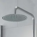 Ceramica P 1700 Left Shower Bath With Chrome Square Thermostatic Mixer Shower & Side Panel