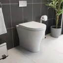Regis White Gloss Concealed Cistern Unit & Arles Toilet - 500mm Width (215mm Depth)