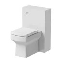 Regis White Gloss Concealed Cistern Unit & Royan Toilet - 500mm Width (215mm Depth)