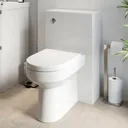 Regis White Gloss Concealed Cistern Unit & Tivoli Toilet - 500mm Width (215mm Depth)