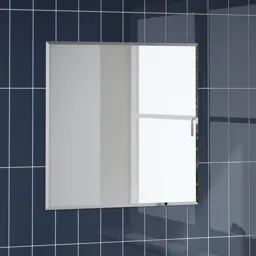 Alpine Niveus Square Bevelled Edge Bathroom Mirror - 500 x 500mm