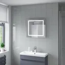 Artis Niteo LED Bathroom Mirror with Demister Pad - 500 x 500mm - Mains Power