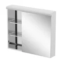 Artis Irin Single Door Stainless Steel Mirror Cabinet with Shelf 700 x 600mm