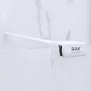 RAK Feeling Wet Room Screen 1000mm - 8mm Glass - White