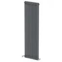 Park Lane Traditional Vertical Colosseum Double Bar Column Radiator Anthracite - 1600 x 470mm