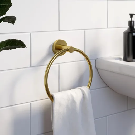 Architeckt Halcyon Gold Towel Ring