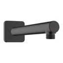 hansgrohe Vernis Shape Wall Square Drencher Shower Head 230mm - Black 240mm Arm