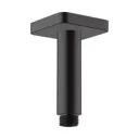 hansgrohe Vernis Shape Ceiling Square Drencher Shower Head 230mm - Black 100mm Arm