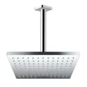 hansgrohe Vernis Shape Ceiling Square Drencher Shower Head 230mm - Chrome 300mm Arm
