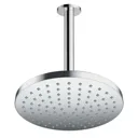 hansgrohe Vernis Blend EcoSmart Ceiling Round Drencher Shower Head 200mm - Chrome 300mm Arm