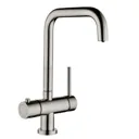Sauber 3-in-1 Boiling Water Tap with Black Tank - Angular Brushed