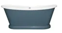 BC Designs Boat Bath Painted Farrow and Ball Stiffkey Blue 1580 x 750mm