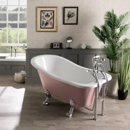 BC Designs Fordham Slipper Freestanding Bath - Painted Cinder Rose 1500 x 730mm