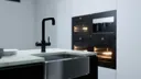 Sauber 3-in-1 Boiling Water Tap with Black Tank - Curved Black