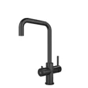 Sauber 3-in-1 Boiling Water Tap with Black Tank - Curved Black