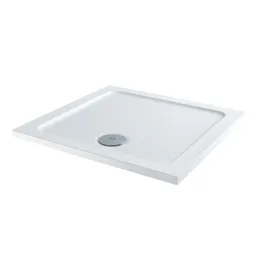 Hydrolux Low Profile Square Shower Tray 700 x 700mm with Waste