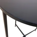 Oscuro Matt black Side table (H)45cm (W)40cm