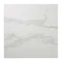 Ultimate White Gloss Marble effect Porcelain Indoor Wall & floor Tile, Pack of 3, (L)595mm (W)595mm