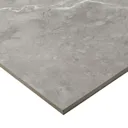 Ultimate Grey Marble effect Porcelain Wall & floor Tile, Pack of 3, (L)595mm (W)595mm