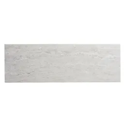 Soft travertine Light grey Matt Plain Stone effect Ceramic Wall Tile Sample