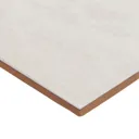 Soft travertine Ivory Gloss Plain Stone effect Ceramic Wall Tile Sample